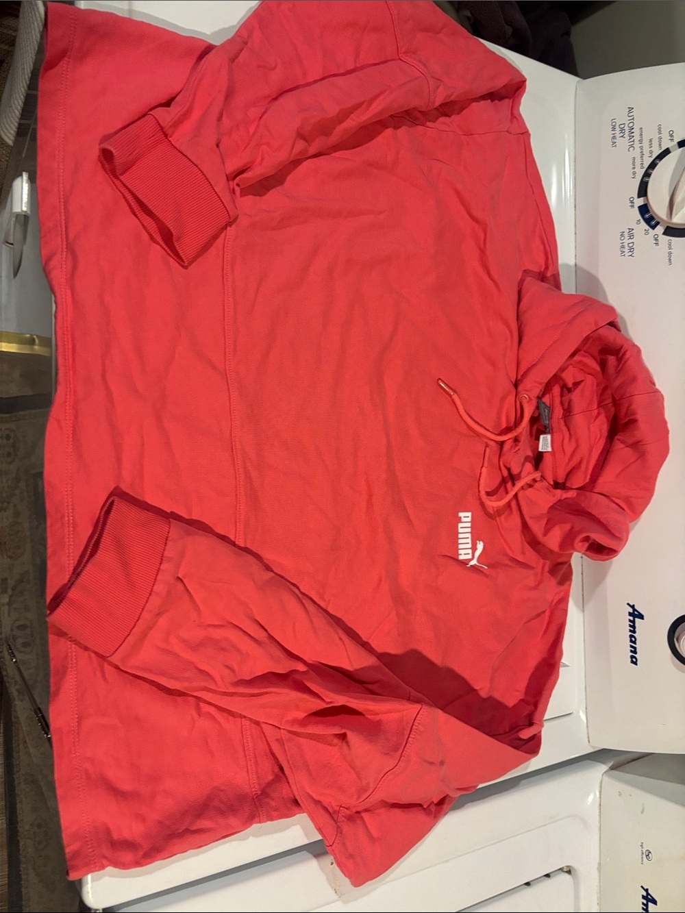 Puma Men’s Coral Crewneck Hoodie with Logo